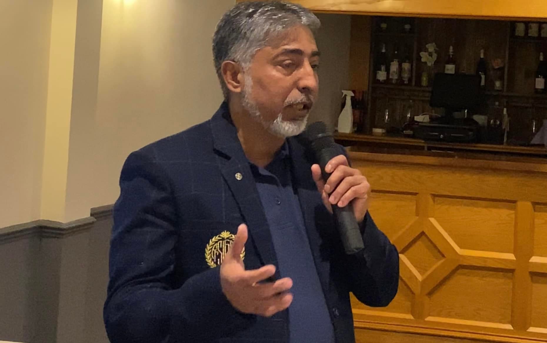 Speaking at a community event