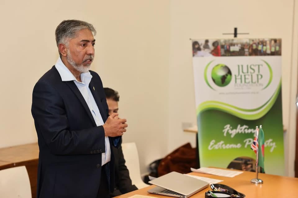Speaking at a Just Help Foundation event